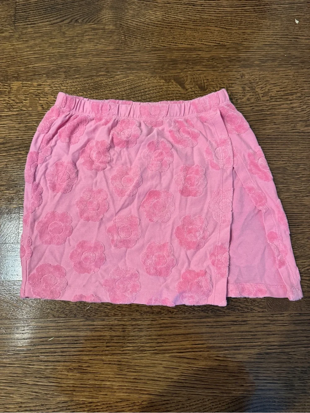 Frankie's Bikinis Pink Floral Swim Coverup Set